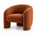 Rust Sculptural Lounger Chair