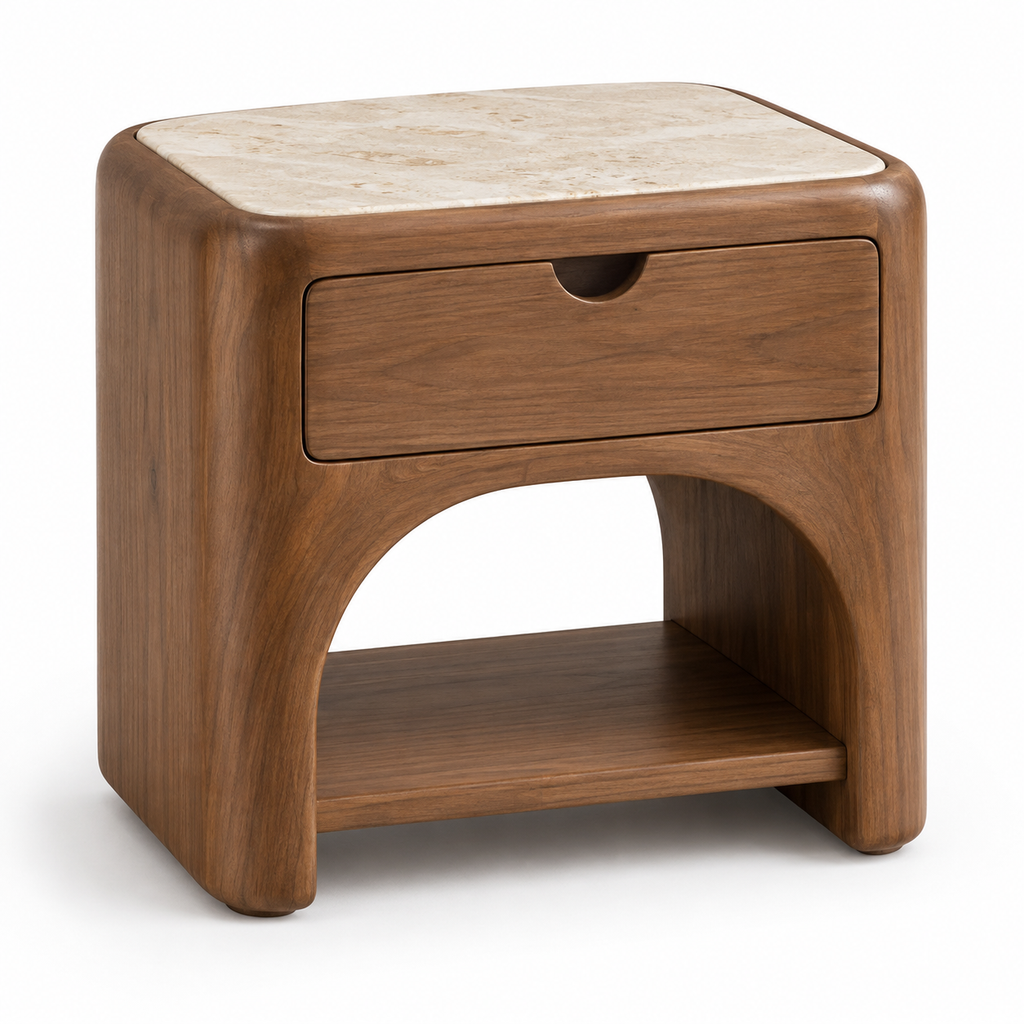 Mediterranean Days Marble Bedside Table