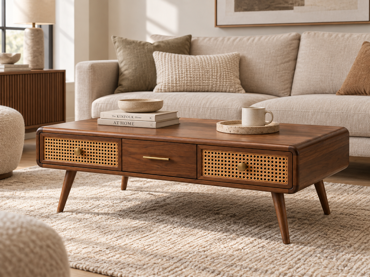 Ellora Ratan Coffee Table