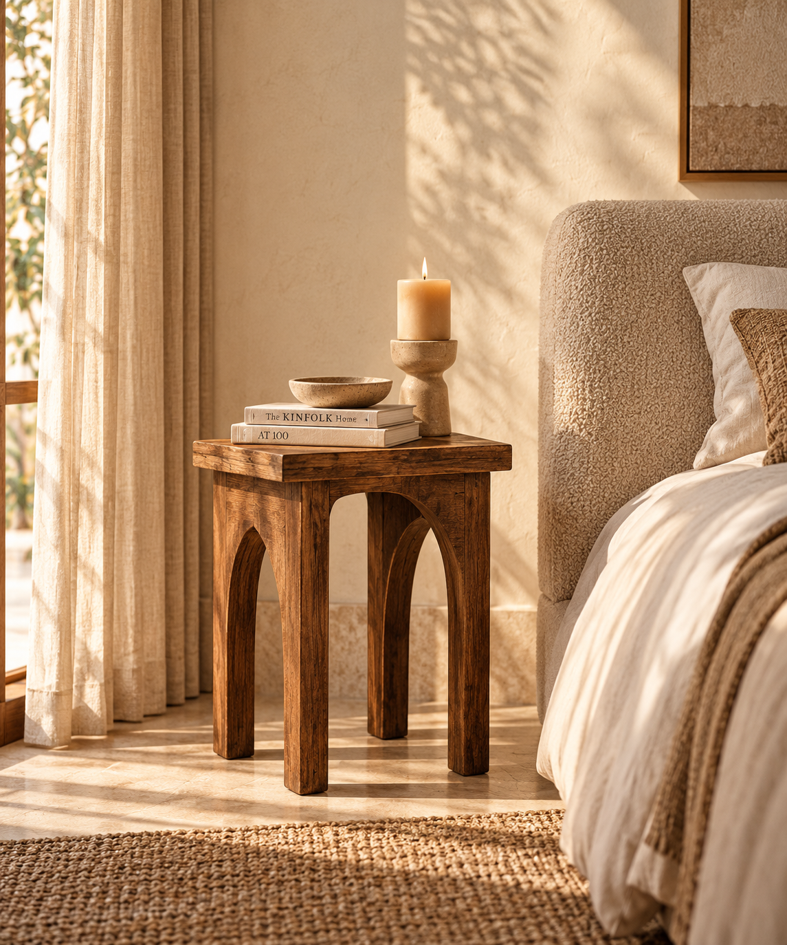 Greek Bedside Table